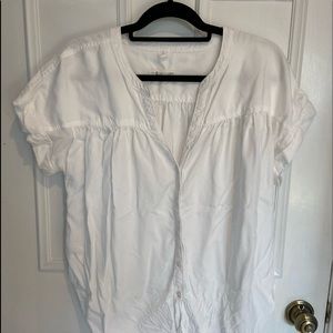Lou and Grey button up white blouse
